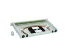 TELEGÄRTNER BASIS V Panneau fibre optique avec coupleurs & Pigtails , 24x LC Duplex, vert sapin, OM5