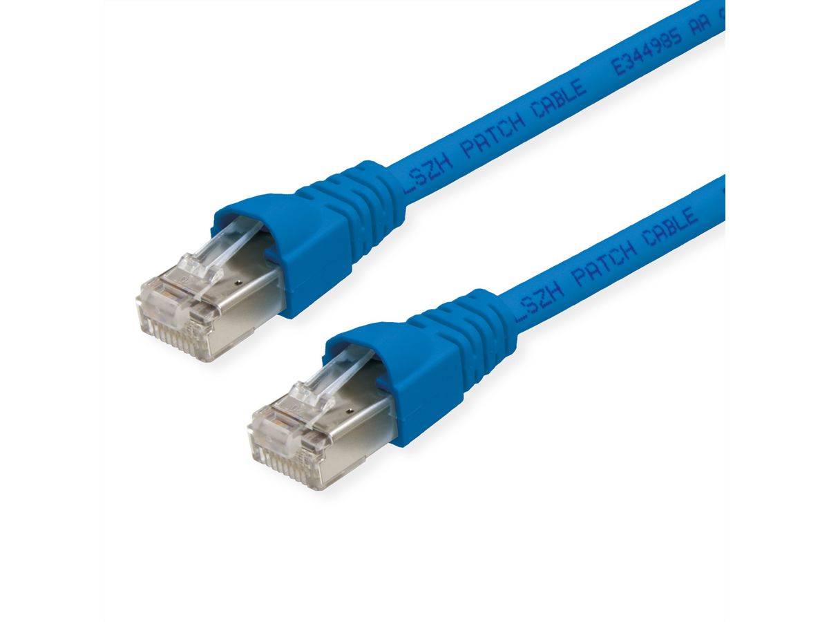 TELEGÄRTNER Cordon S/FTP, Cat.6A, LSOH, bleu, 2 m