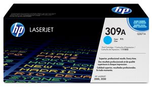 HP 309A Cyan Original LaserJet Toner Cartridge Cartouche de toner 1 pièce(s)