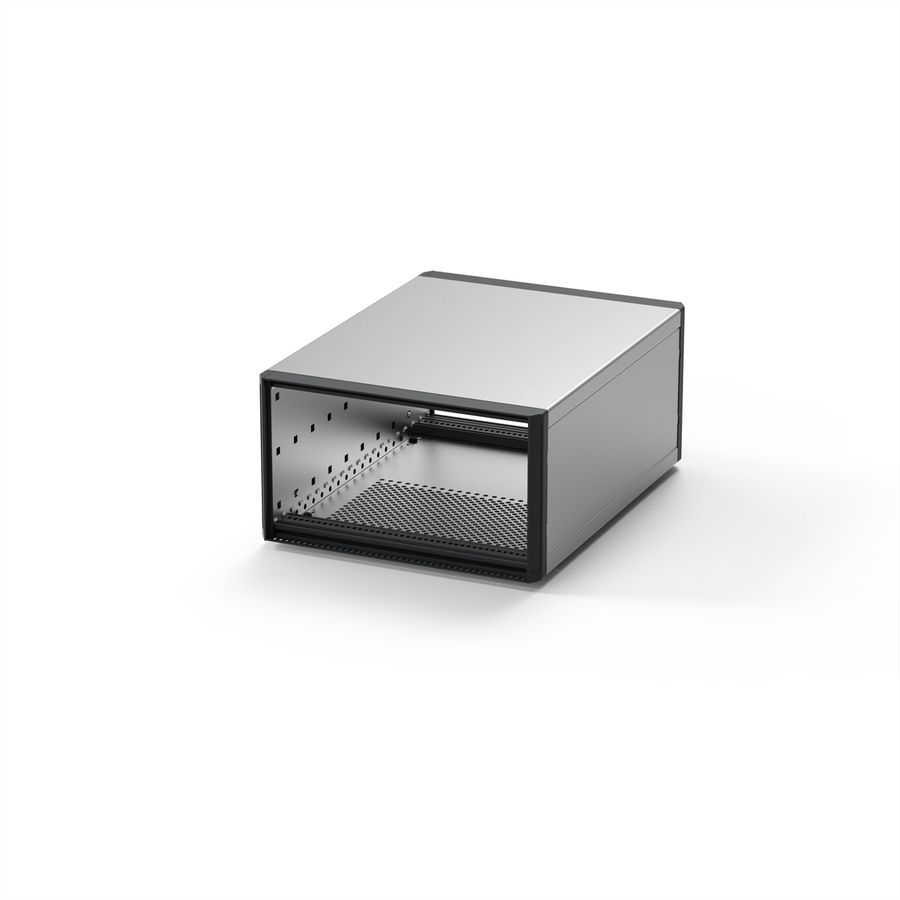 SCHROFF RatiopacPRO, coffret de bureau, blindage rétractable, garniture avant, 3 U, 42 CV, 375 mm