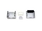 TELEGÄRTNER Boîtier IP44, 75x86x58, gris, avec insert de montage pour module 2xAMJ