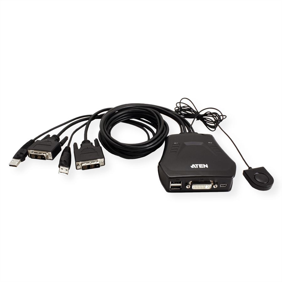 ATEN CS22D Commutateur KVM DVI USB à 2 ports