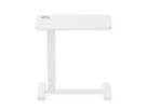 ROLINE Table d'appoint à vérin à gaz, réglable en hauteur, blanc