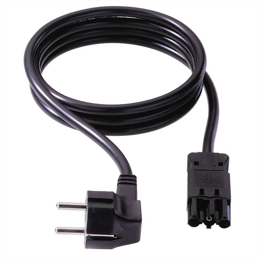 Câble d'alimentation 2P+T/GST18-3, noir, 1 m
