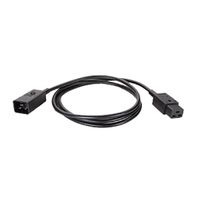 BACHMANN Câble prolongateur H05VV-F 3G1,5mm², L: 1,5m noir C19/C20