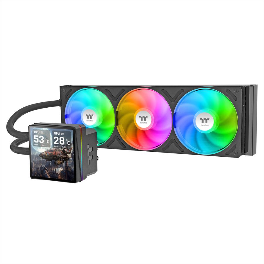 Thermaltake TH360 V3 Ultra ARGB Sync AIO Refroidisseur liquide pour processeur, noir