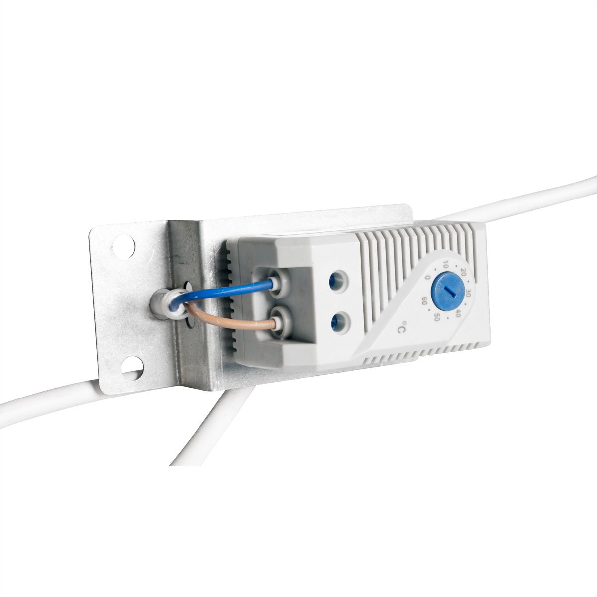 ROLINE 19" Unité de ventilation, 2 ventilateurs, thermostat, noire