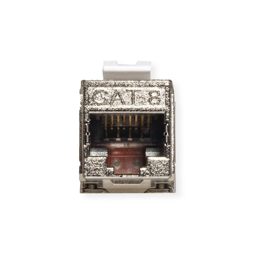 ROLINE Keystone Cat.8 (Classe I), blindé, sans outil, argent