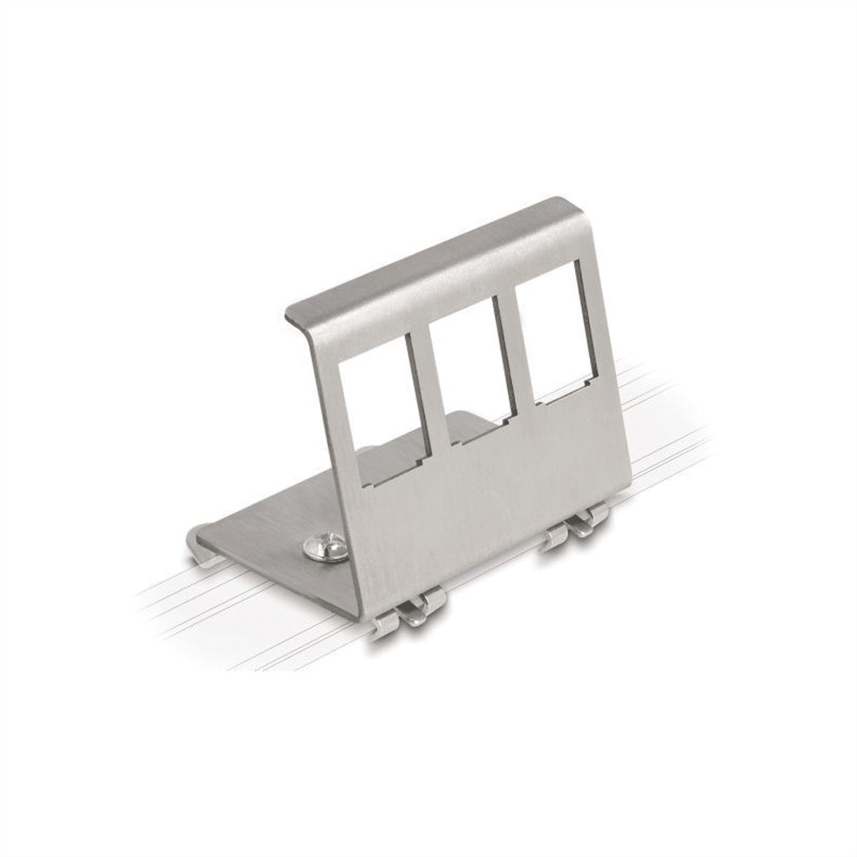 VALUE Adaptateur pour rail DIN, vide, pour 3 Keystones