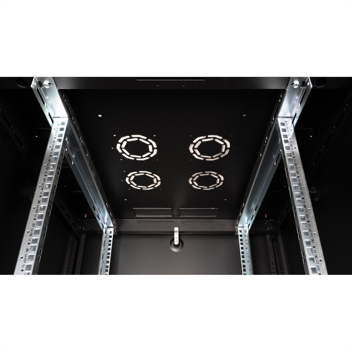 ROLINE 19" Baie réseau Basic 42U, 800x800 LxP Porte verre noir
