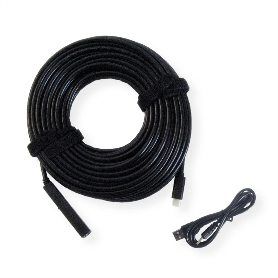 VALUE USB Prolongation active 2.0 avec Repeater, A-C, noir, 10 m