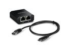 TRENDnet TEG-102S Répartiteur Gigabit à 2 ports avec alimentation USB de type C
