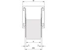 Glissière télescopique SCHROFF étroite, longueur 559 mm