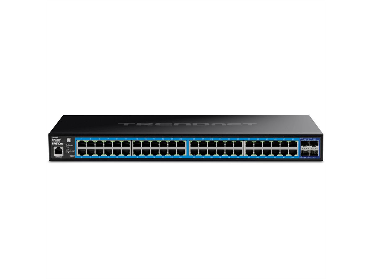 TRENDnet TEG-3524S Switch web smart Gigabit à 52 ports, 4 ports SFP 10G