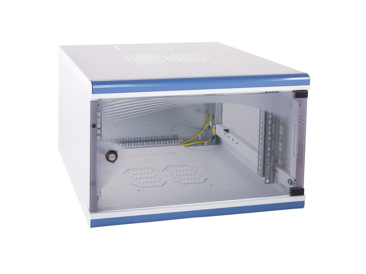 optiRACK Boîtier mural 9 U, 480 x 550 x 450 mm