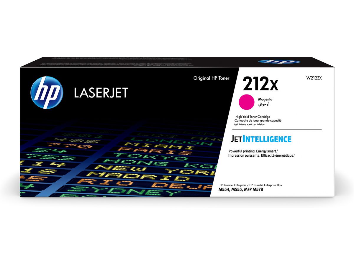 HP Toner LaserJet magenta grande capacité authentique 212X