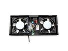 ROLINE Unité de ventilation 2 ventilateurs, thermostat , pour boîtier mural 19", noir