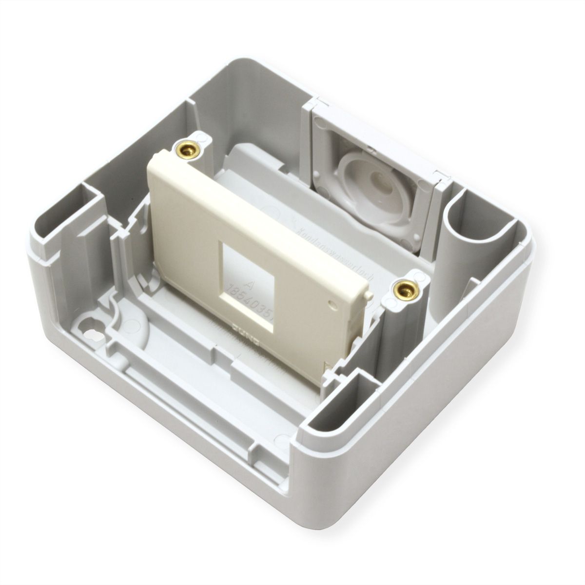 TELEGÄRTNER Boîtier IP44, avec fixation pour 1 module AMJ