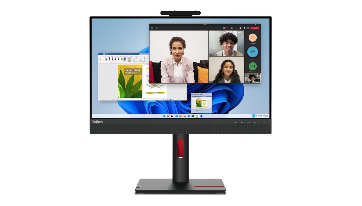 Lenovo ThinkCentre Tiny-In-One 24 LED display 60,5 cm (23.8") 1920 x 1080 pixels Full HD Écran tactile Noir