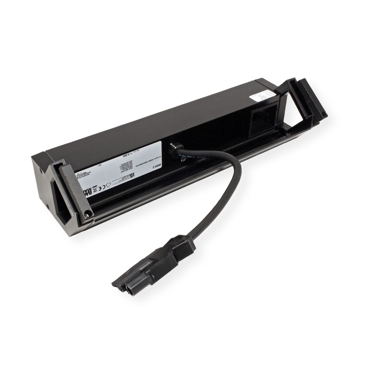 BACHMANN DESK2 2xUTE 1xUSB C 60W 1xCM 0,2m GST18 RAL9005