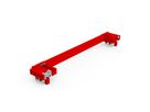 SCHROFF Guide-cartes supérieur rouge 160mm, x10