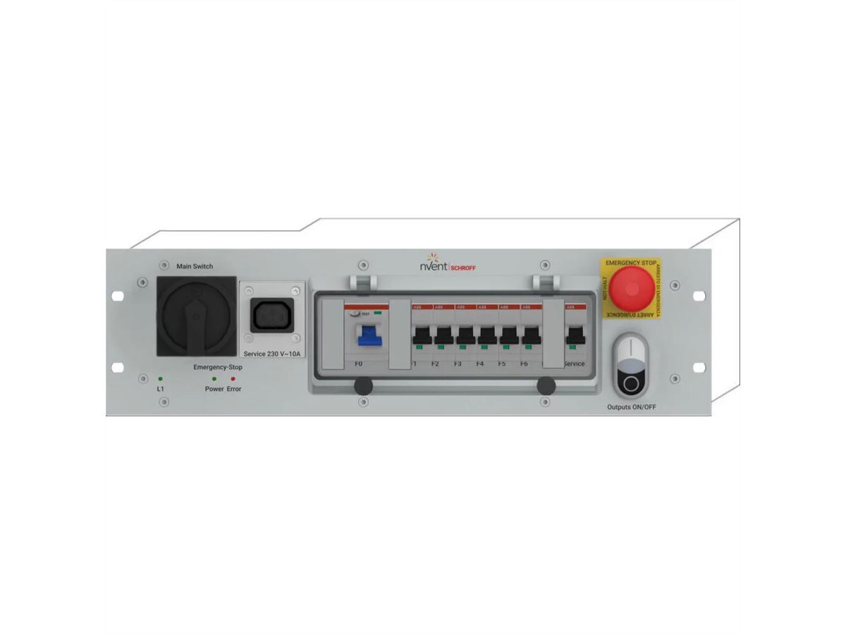 SCHROFF Rack Safety Plus, 3U, 230 VAC, CEE
