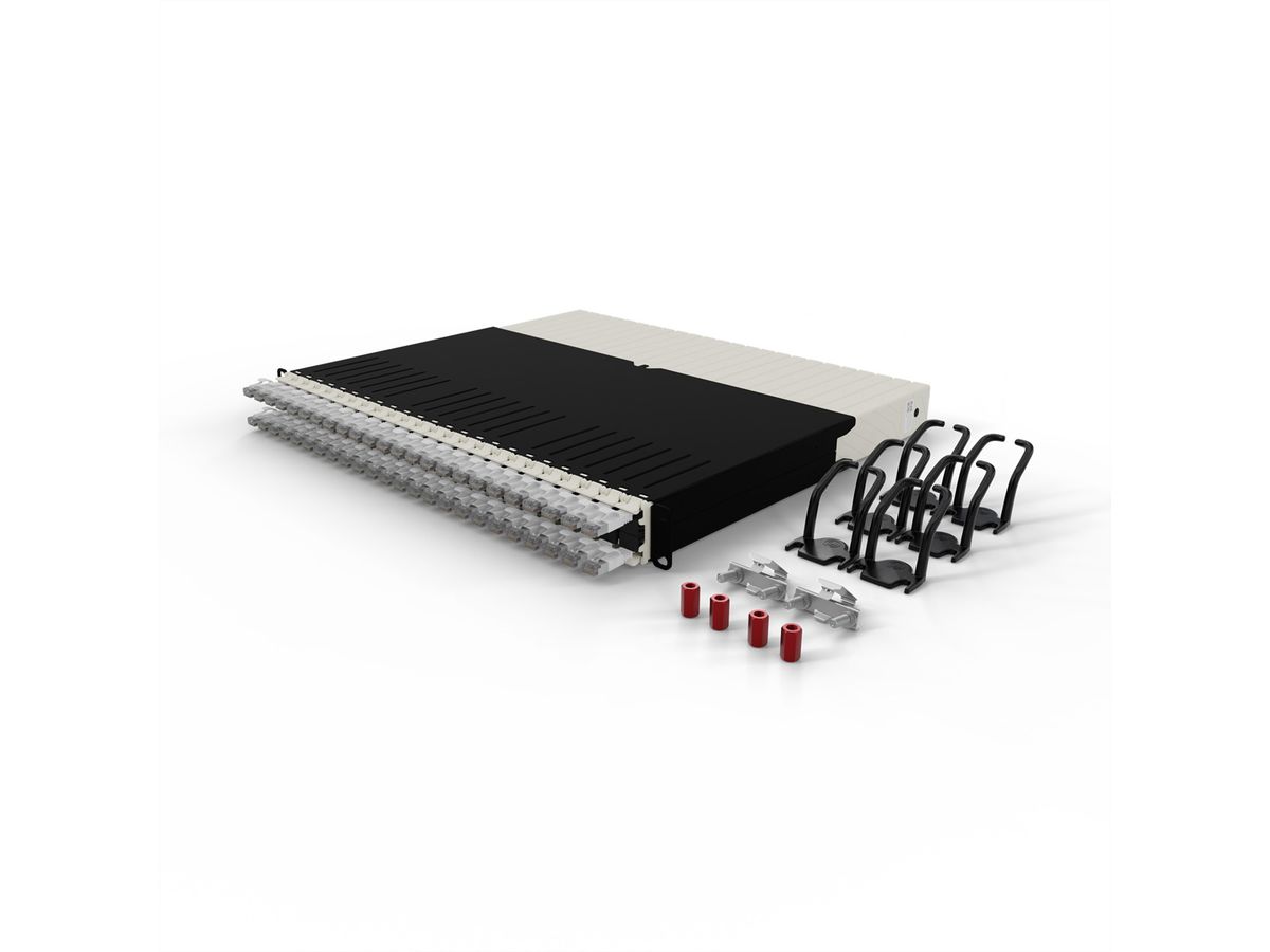 patchbox.one 8RU STP blanc Cat.6a 0,8m