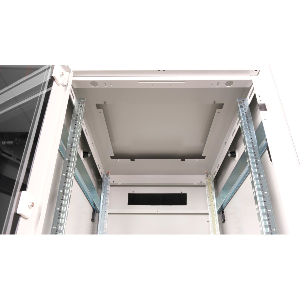 ROLINE 19" Baie réseau Pro 26U, 600x800 LxP Porte verre gris