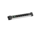 BACHMANN CONNECTUS 6xUTE , 1xinterrupteur 1xUSB A/C 22W 2,0m CEE7/7 gris