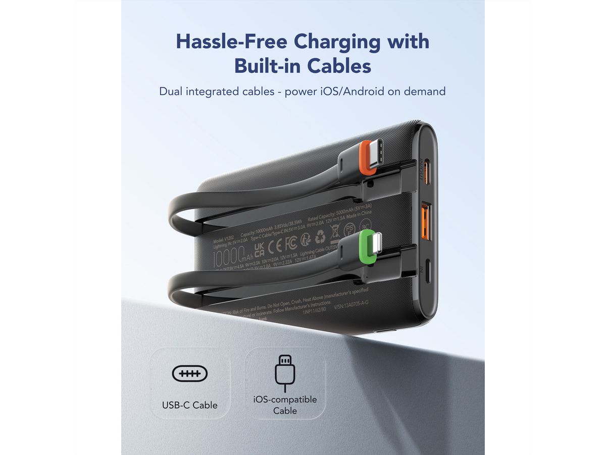 CHARMAST Powerbank W1202 10000mah noir