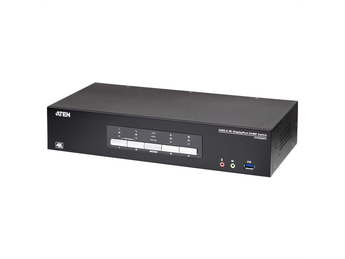 ATEN CS1924ATC Commutateur KVMP™ 4 ports USB 3.0 4K DisplayPort pour ATC