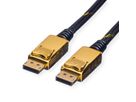 ROLINE GOLD Câble DisplayPort DP M - DP M, 7,5 m
