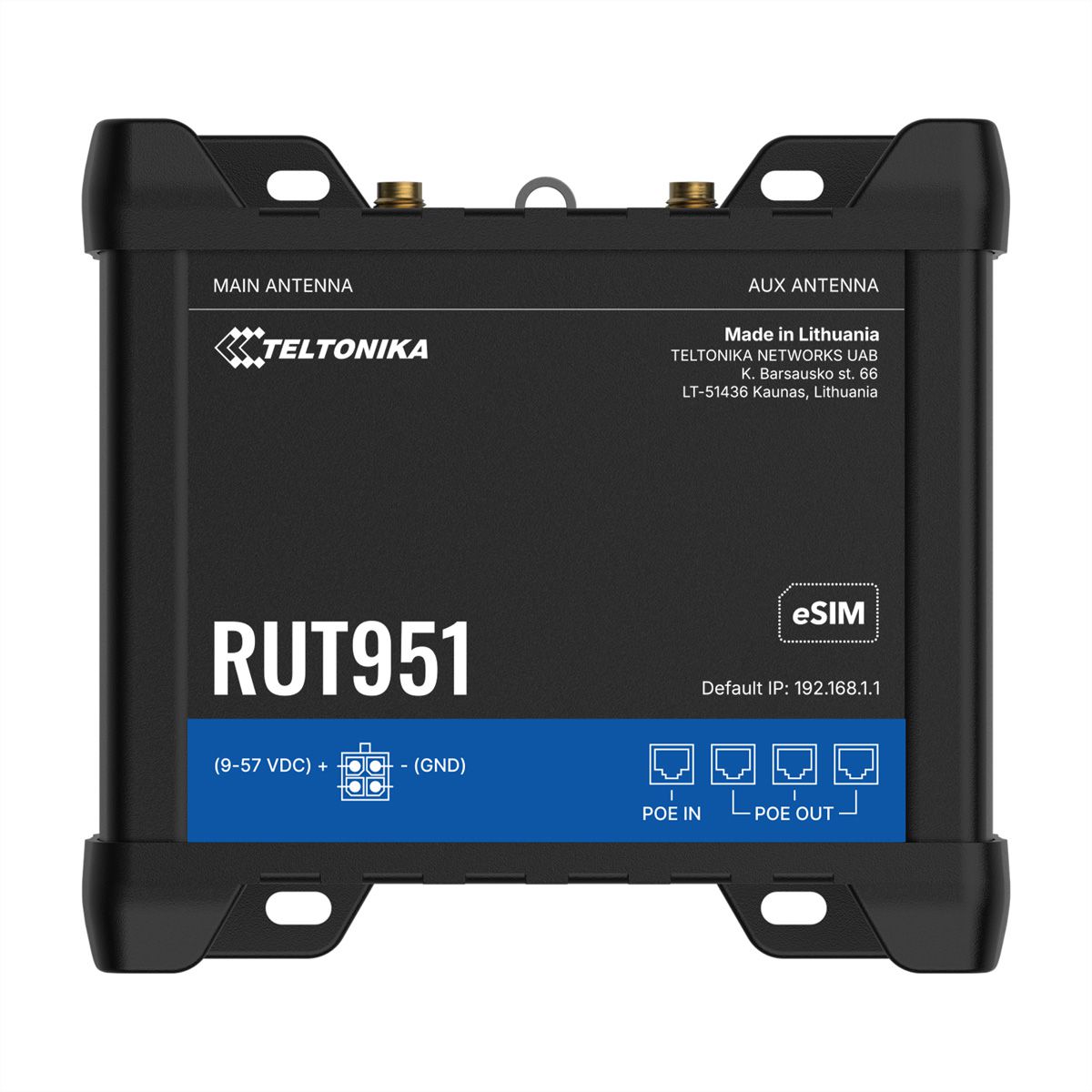 TELTONIKA RUT951 Routeur LTE/4G avec eSIM