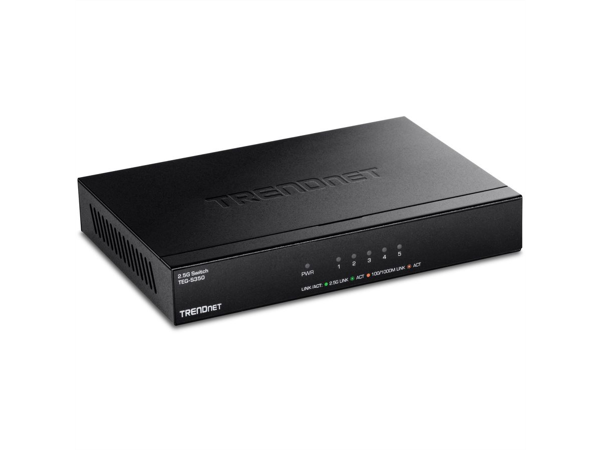 TRENDNET TEG-S350 Switch 2.5G non administrable à 5 ports, noir