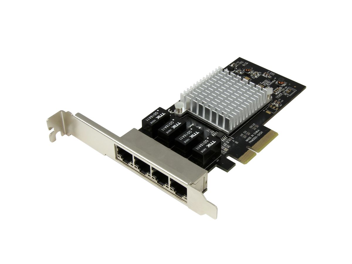 StarTech.com Carte réseau PCI Express à 4 ports Gigabit Ethernet avec chipset Intel I350