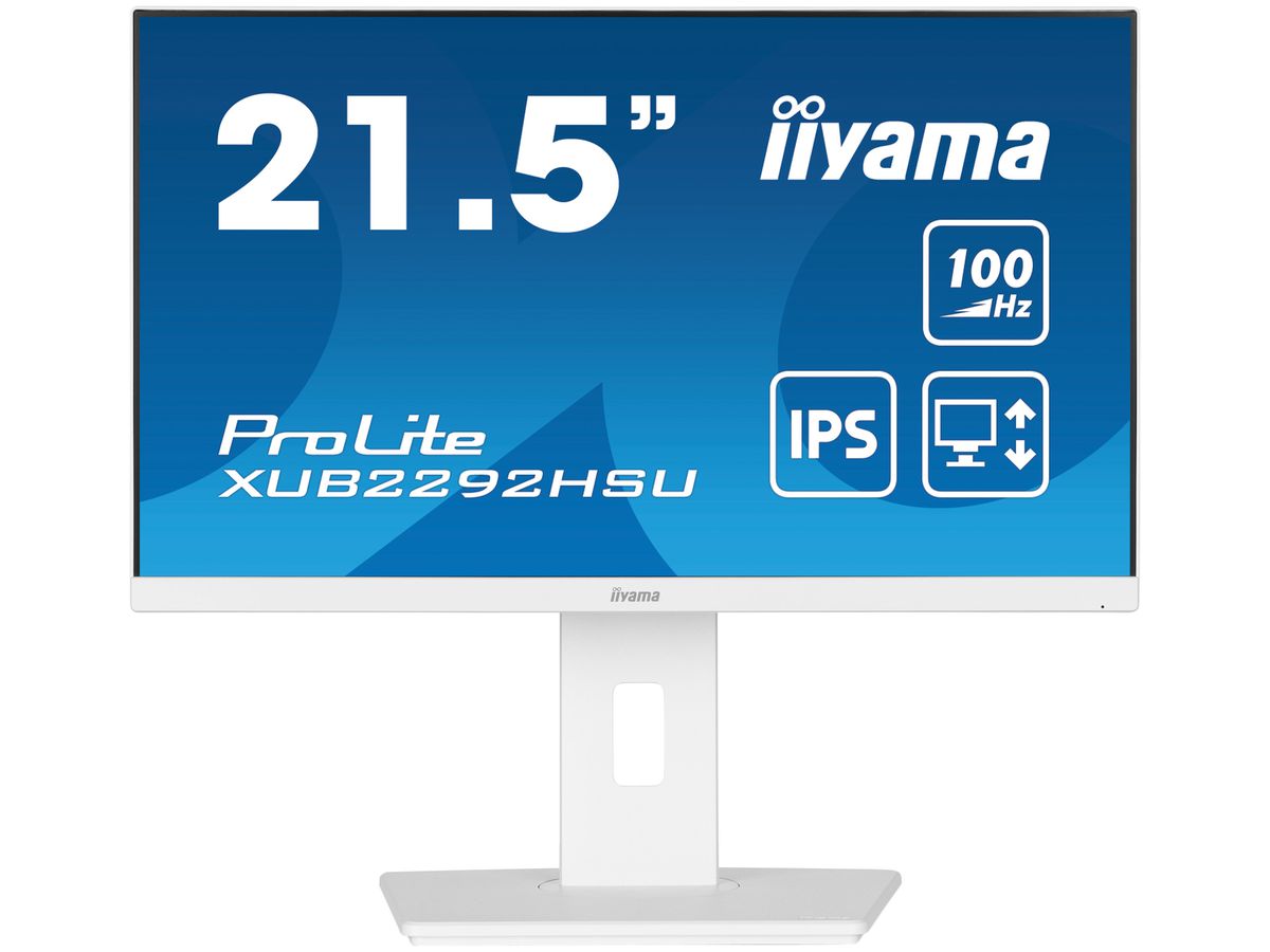 iiyama ProLite XUB2292HSU-W6 écran plat de PC 54,6 cm (21.5") 1920 x 1080 pixels Full HD LED Blanc