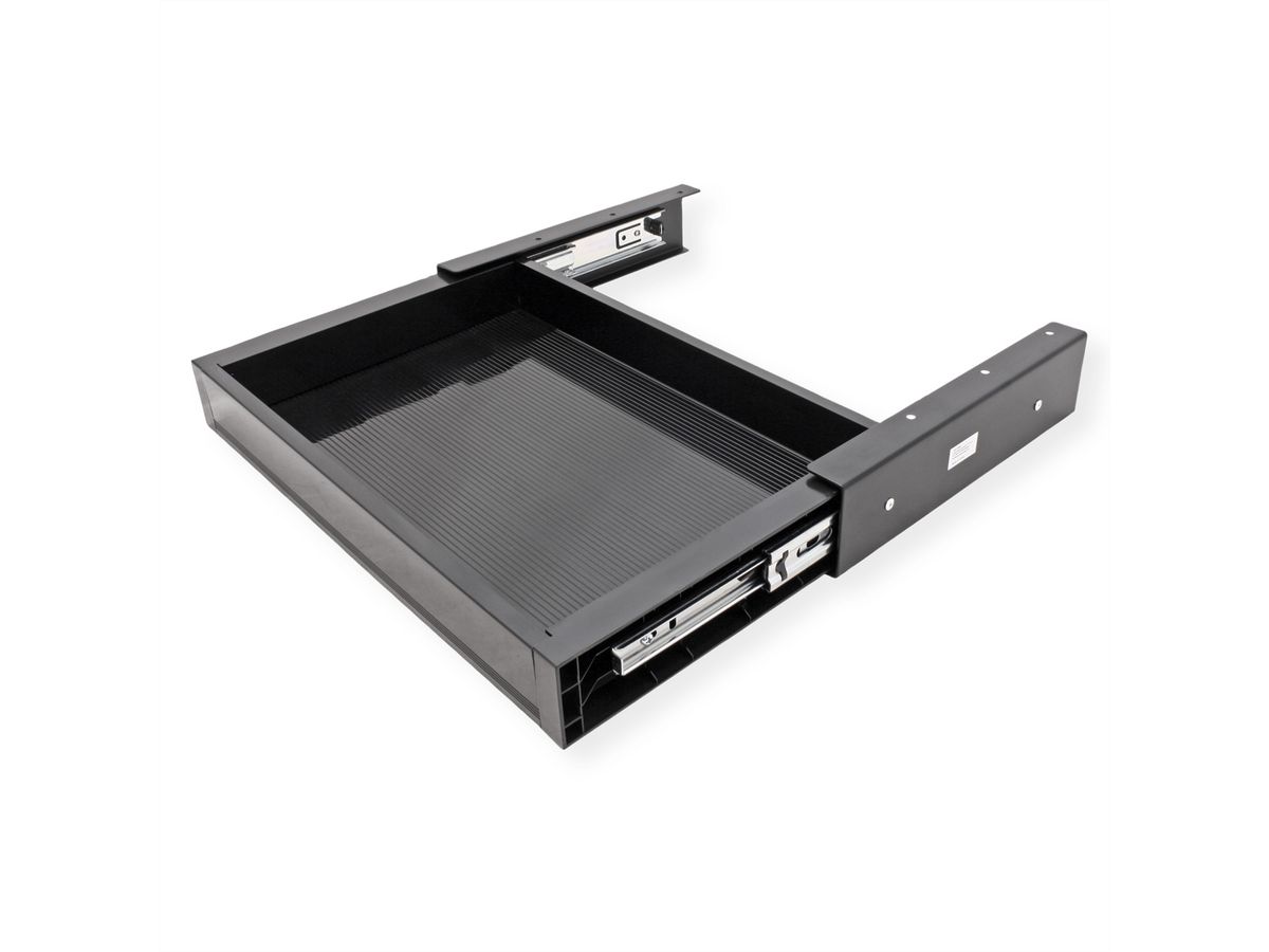 VALUE Tiroir sous bureau ultra-mince, noir
