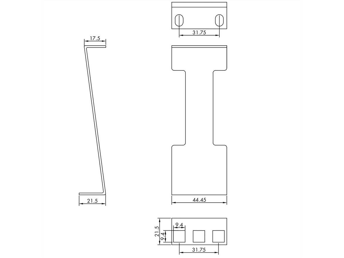 VALUE Rack serveur 1U extension de profondeur, métal, 151,5mm, 1U