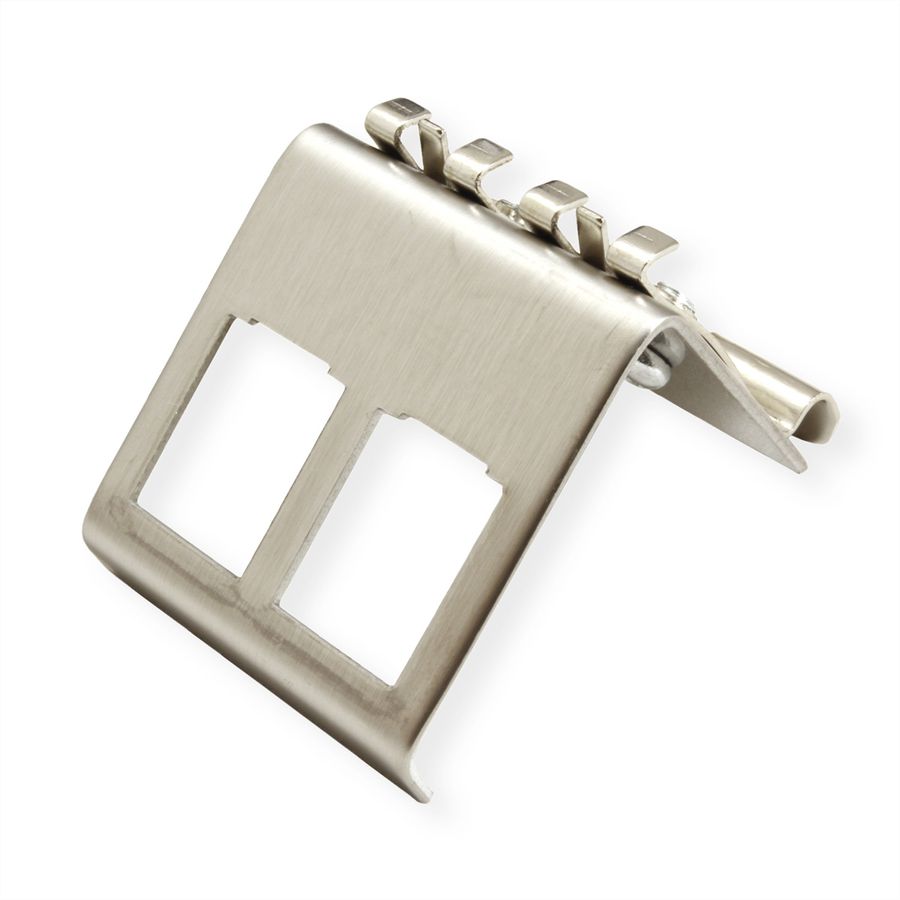 VALUE Adaptateur pour rail DIN, vide, pour 2 Keystones
