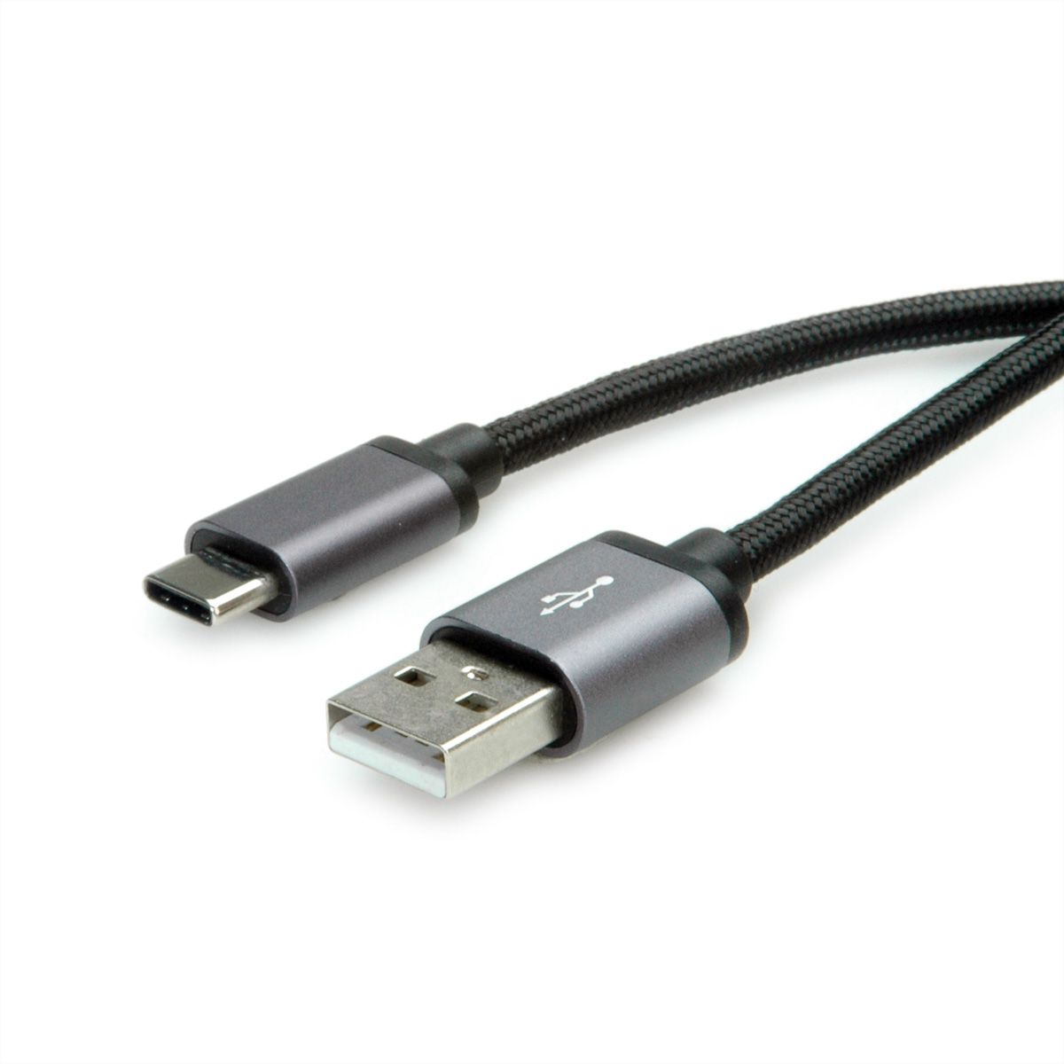 ROLINE Câble USB 2.0, C-A, M/M, noir, 3 m
