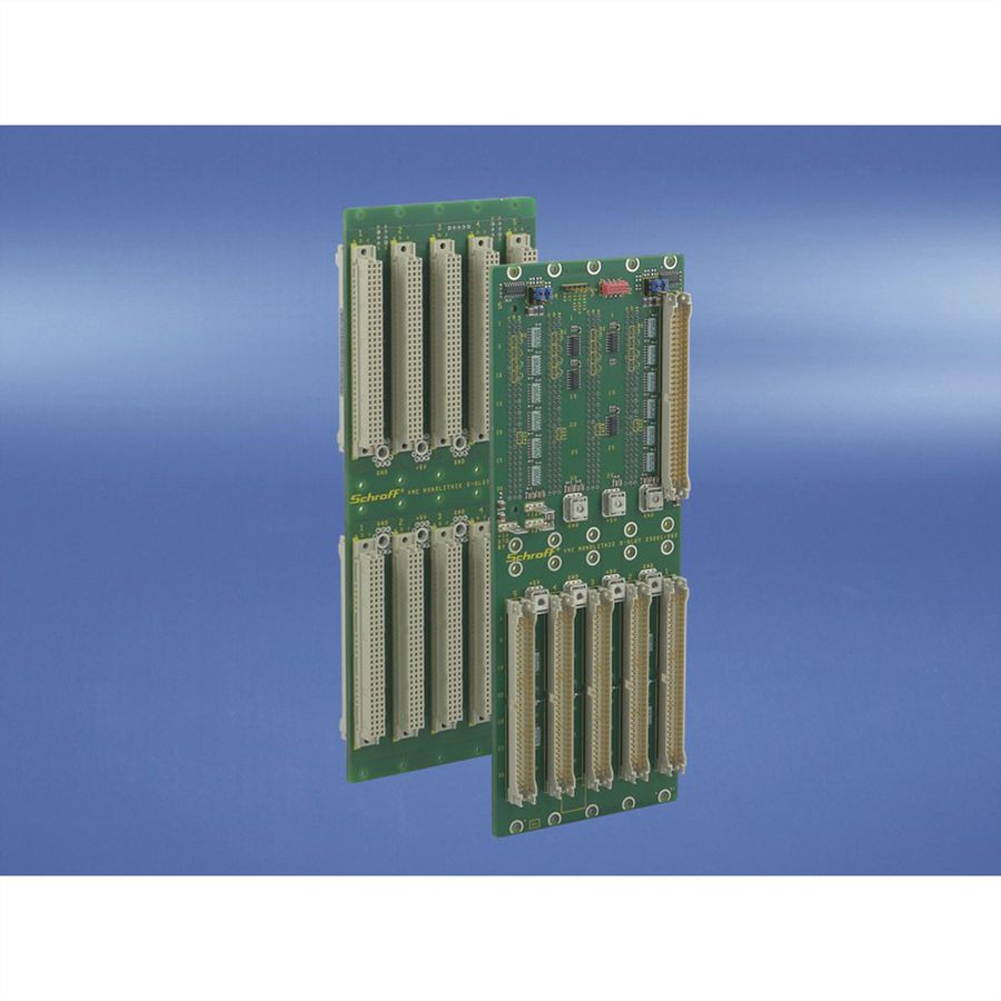Carte-mère VMEbus J1/J2 SCHROFF, 6 U, 5 slots