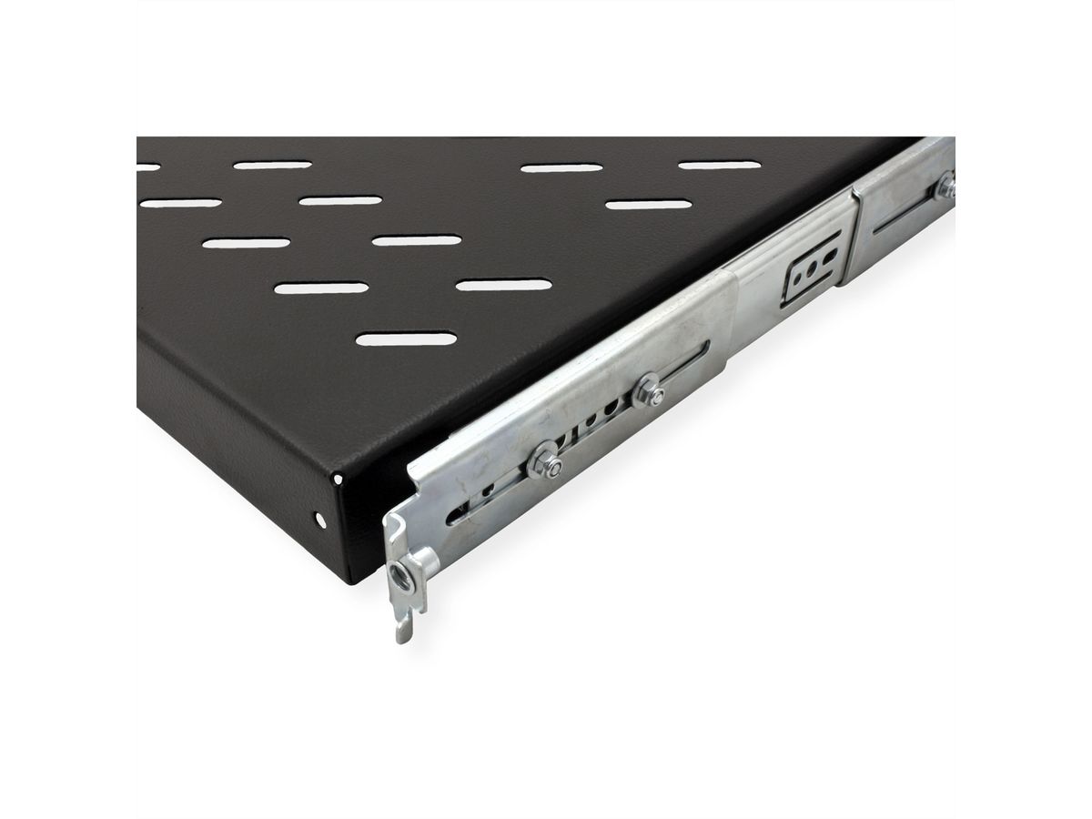 ROLINE 19" Etagère 1U, extractible 350P 25 kg noir