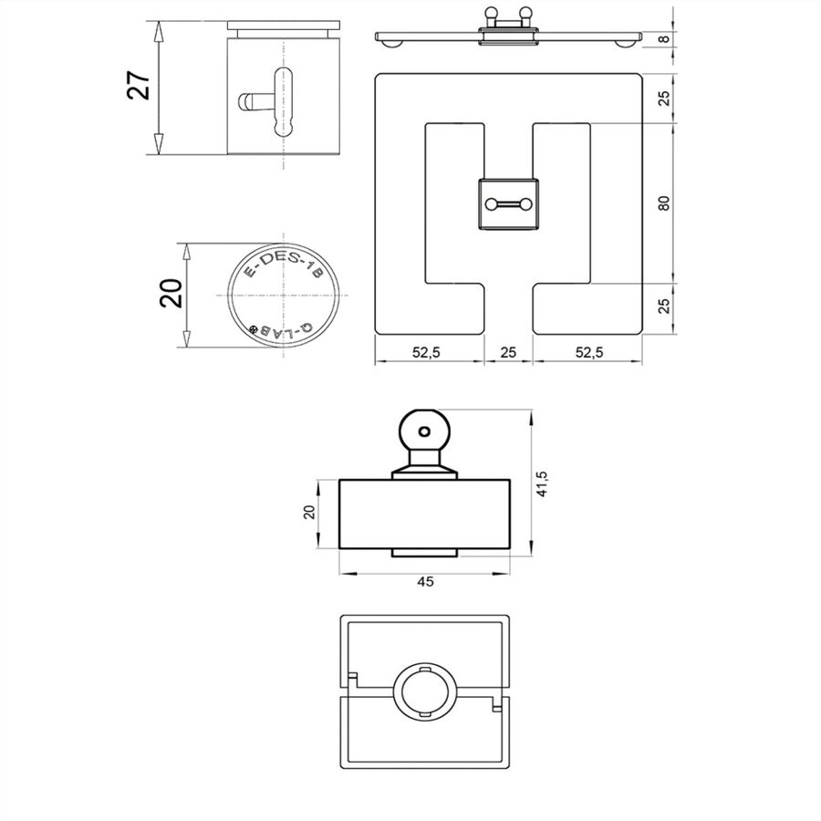 BACHMANN Serpentin de câble Quadro Set