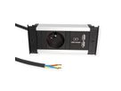 BACHMANN KAPSA XS 1xUTE 1xUSB courant 2,0m AEH CEE7/7