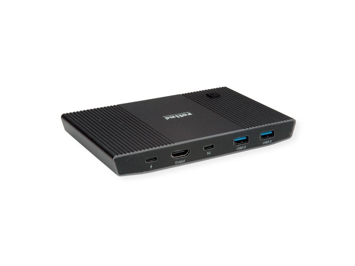 ROLINE Switch KVM, 2 PCs, HDMI 4K, USB