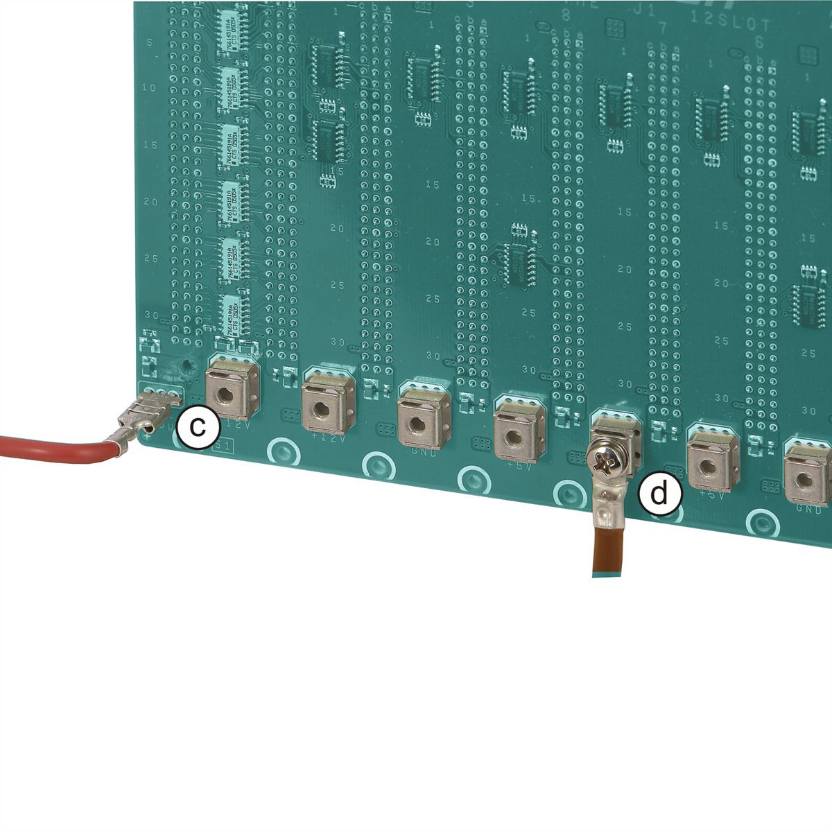 Carte-mère VMEbus J2 SCHROFF 3 U, 5 slots
