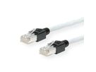 Cordon KERPEN Cat.5e (Classe D) D1-20 SF/U, croisé, gris, 1 m