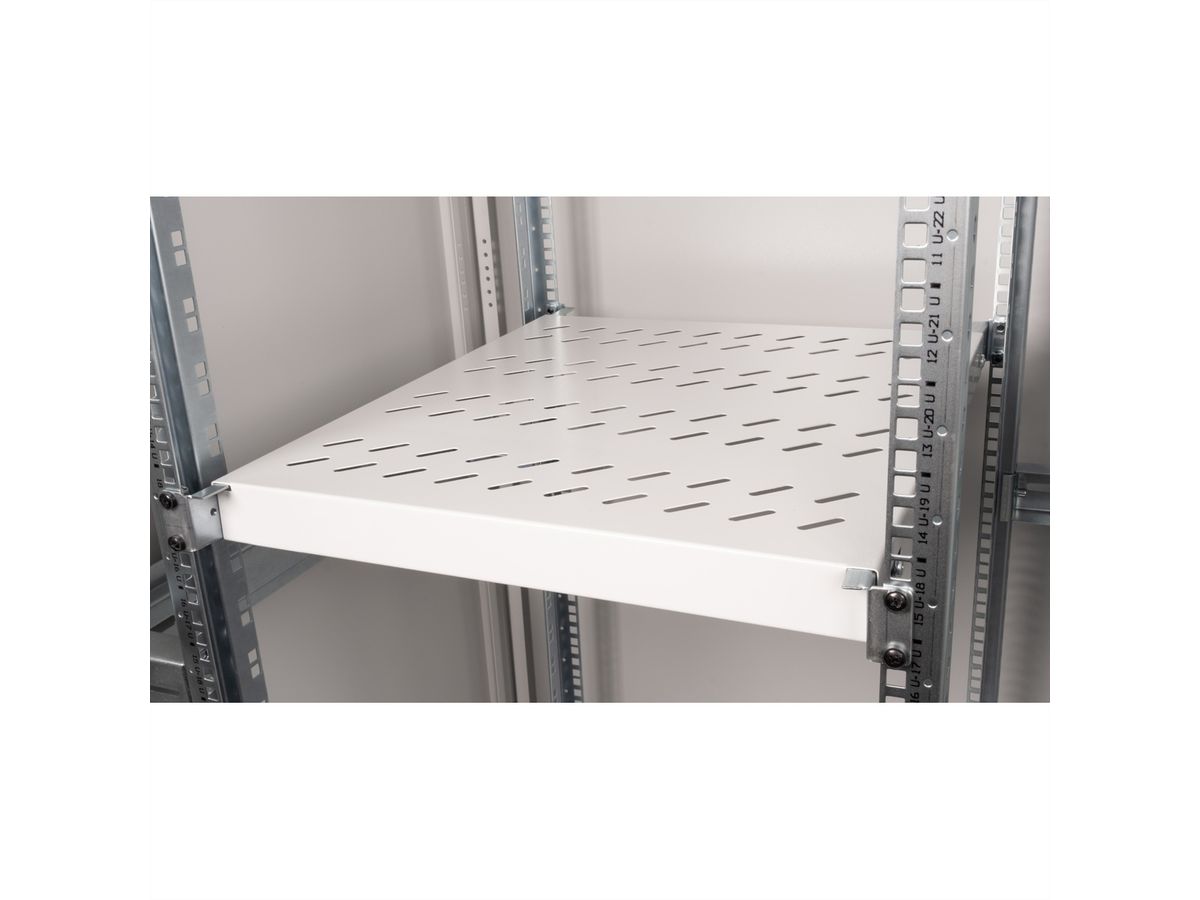 ROLINE 19" Etagère 1U, 500P 50 kg gris