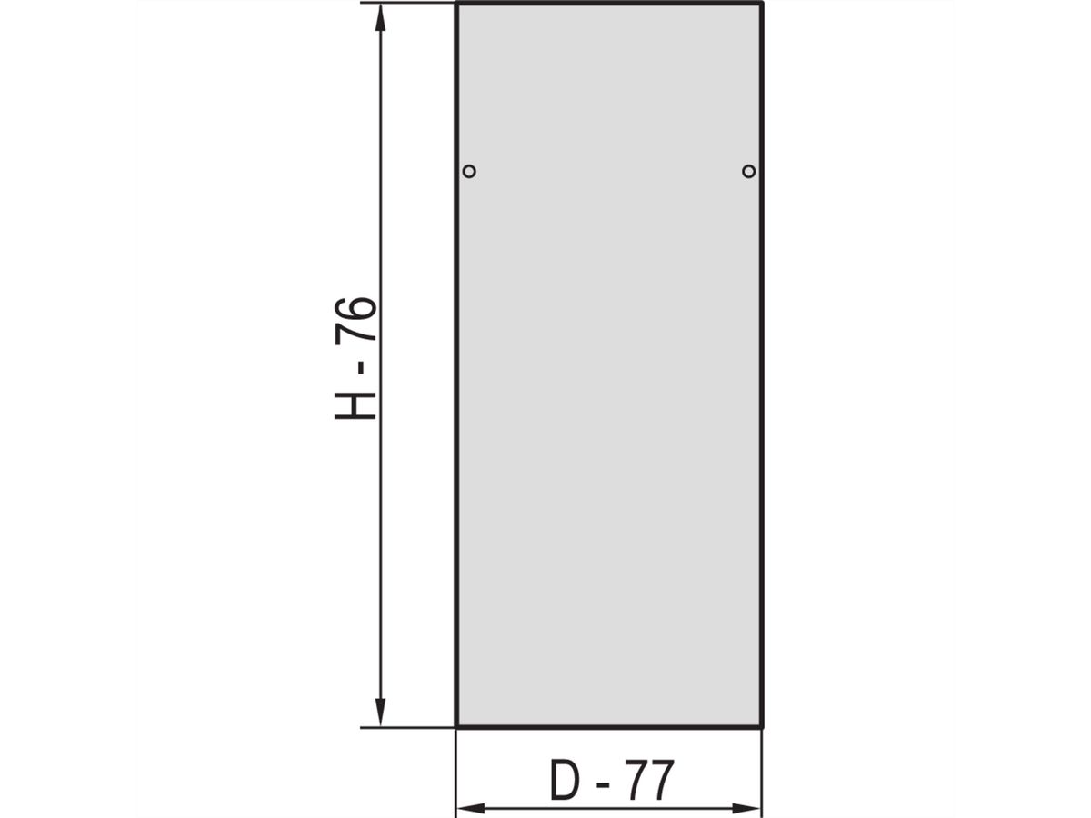 SCHROFF Panneau latéral Eurorack avec fermeture de sécurité, RAL 7035, 34 U 800D