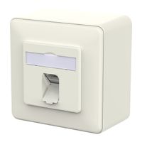 METZ CONNECT E-DAT C6A IDC Prise, 1 port, apparent (AP), blanc pur